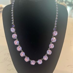 Sorrelli necklace, purple crystals.